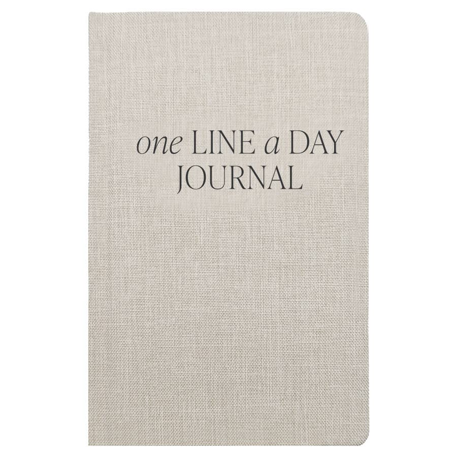 *NEW* Tan One Line A Day Fabric Journal - Stationery Gifts