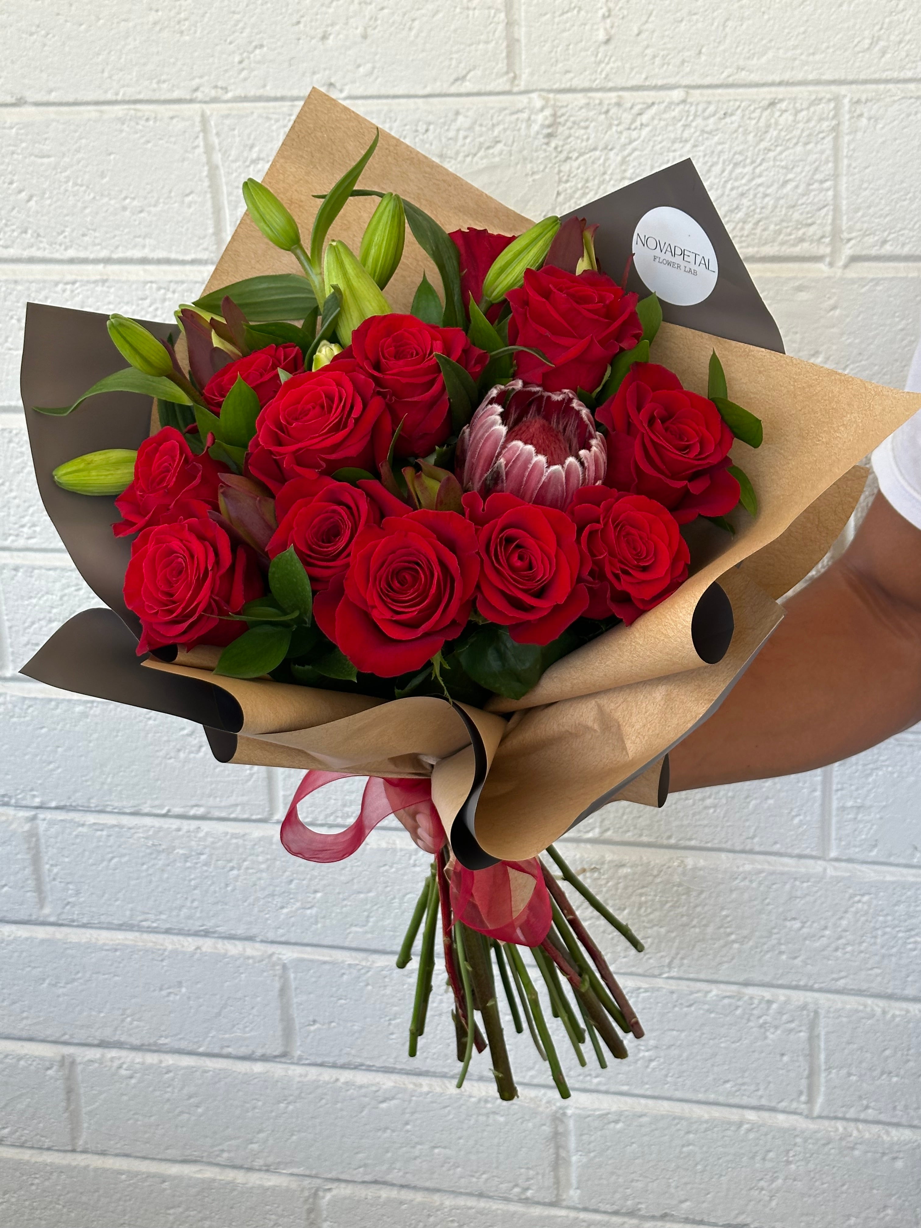 Roses With Lillies