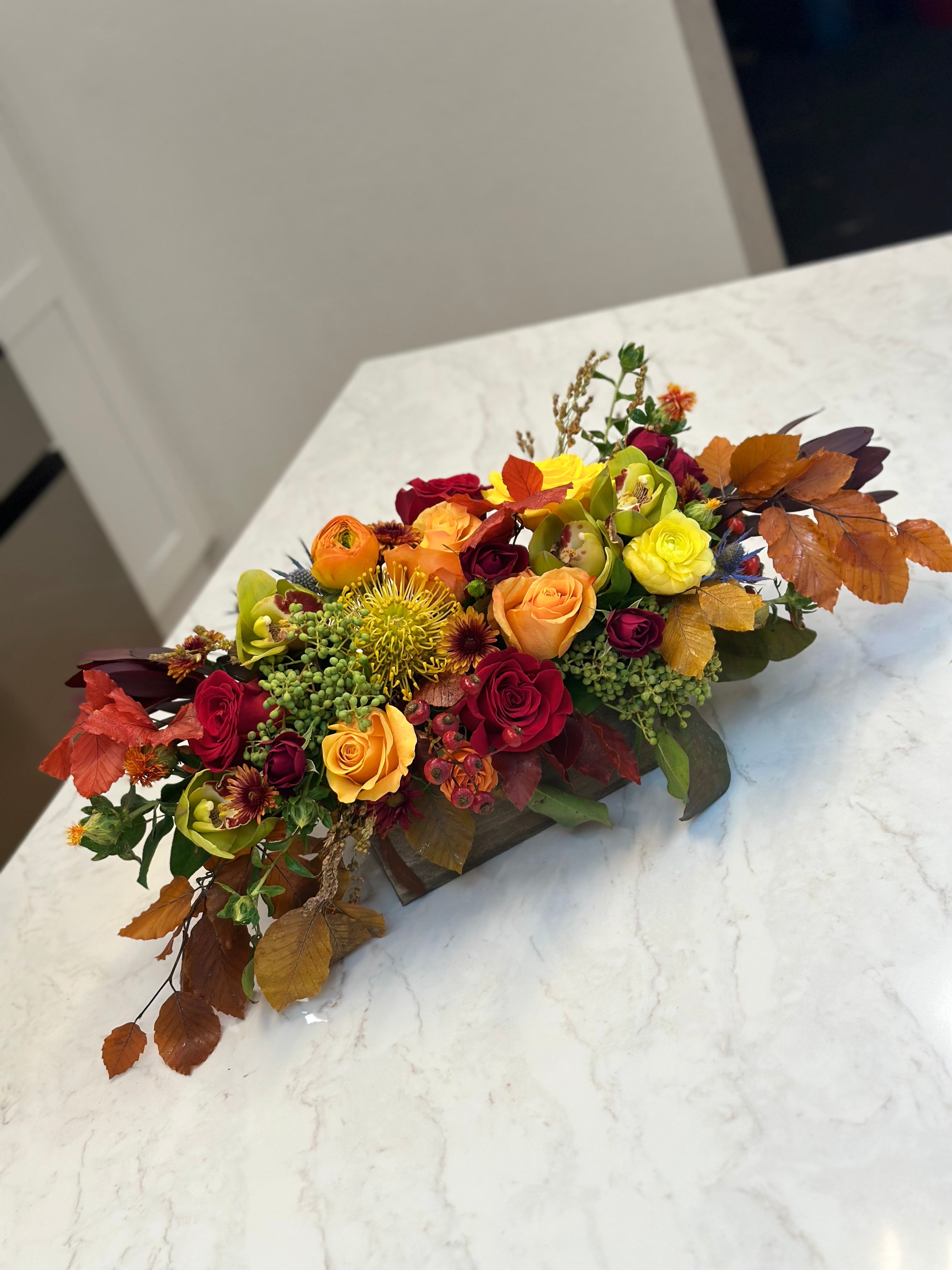 Low Profile Fall 24 Table Centerpiece