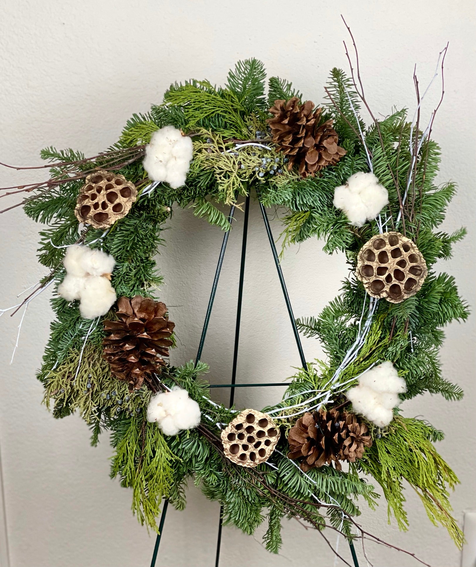 Very Merry Holiday Fresh made Wreath