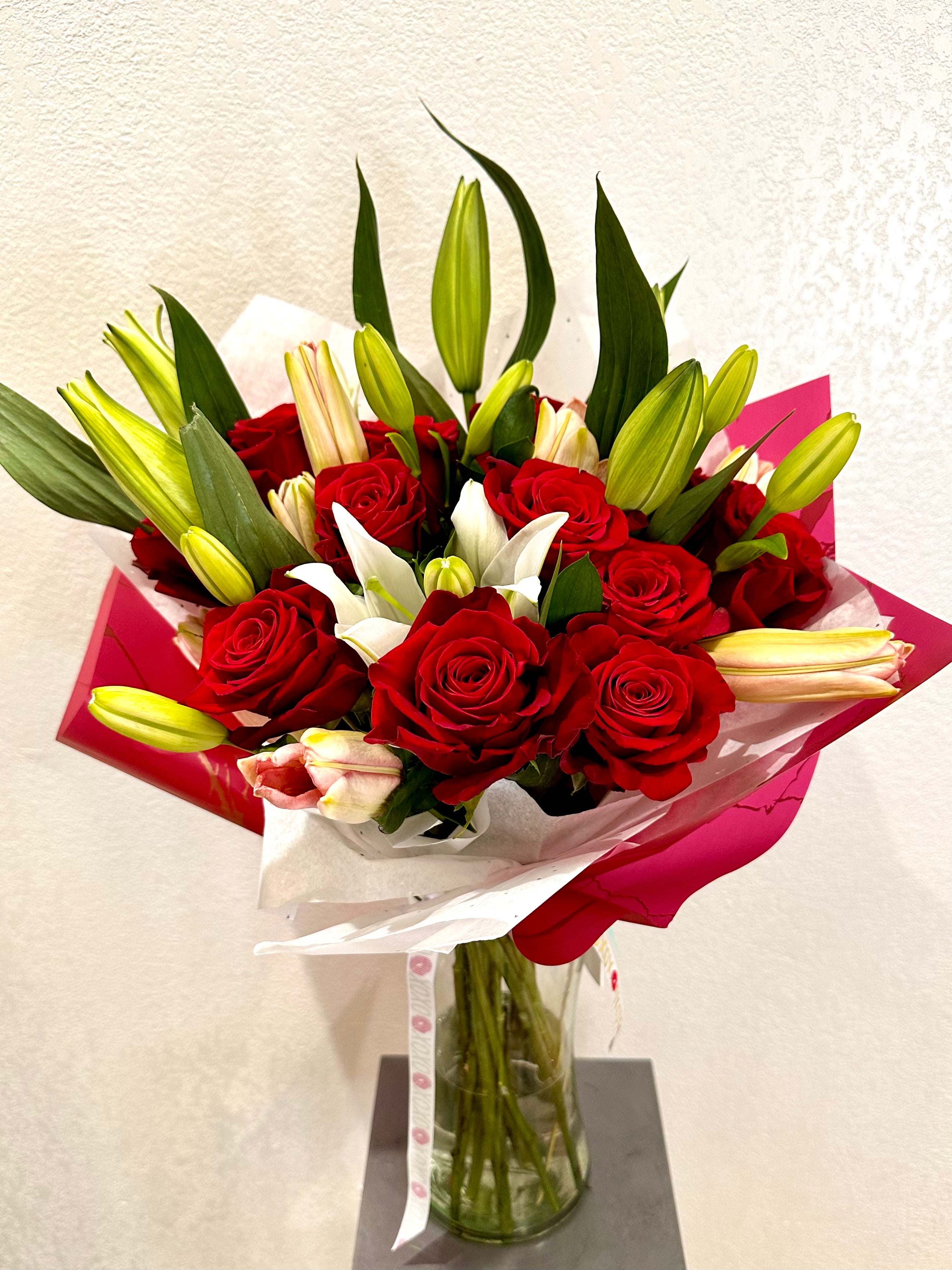 Roses With Lillies