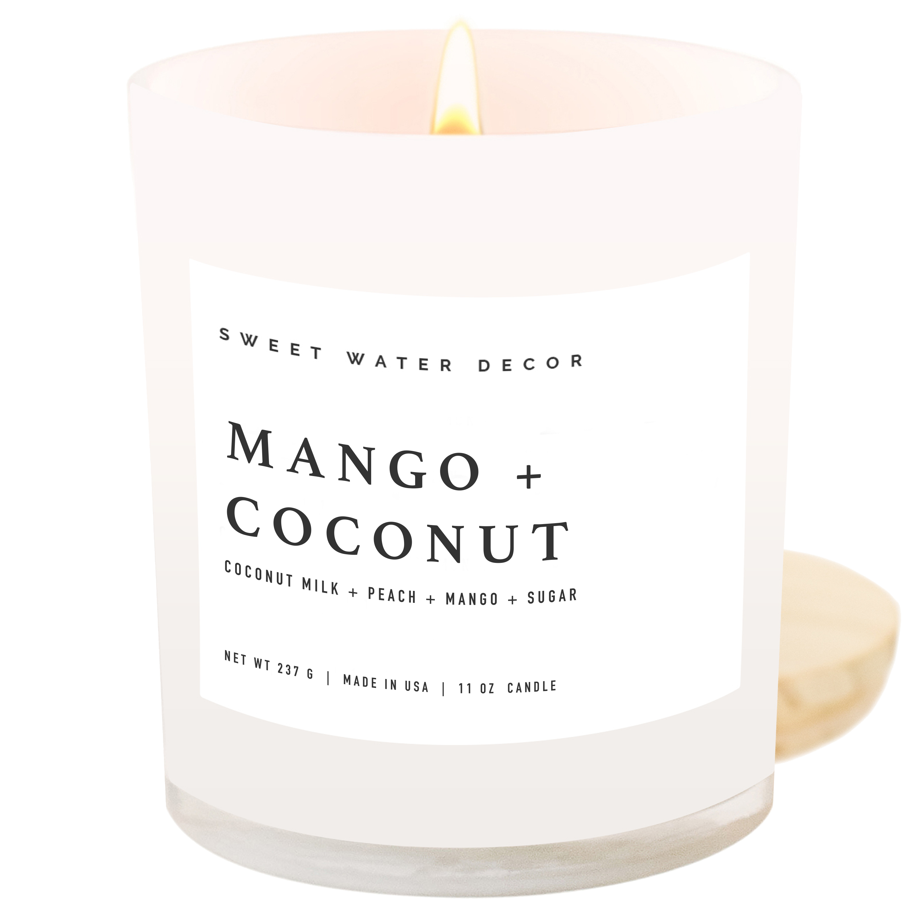Mango and Coconut 11 oz Soy Candle - Decor & Gifts