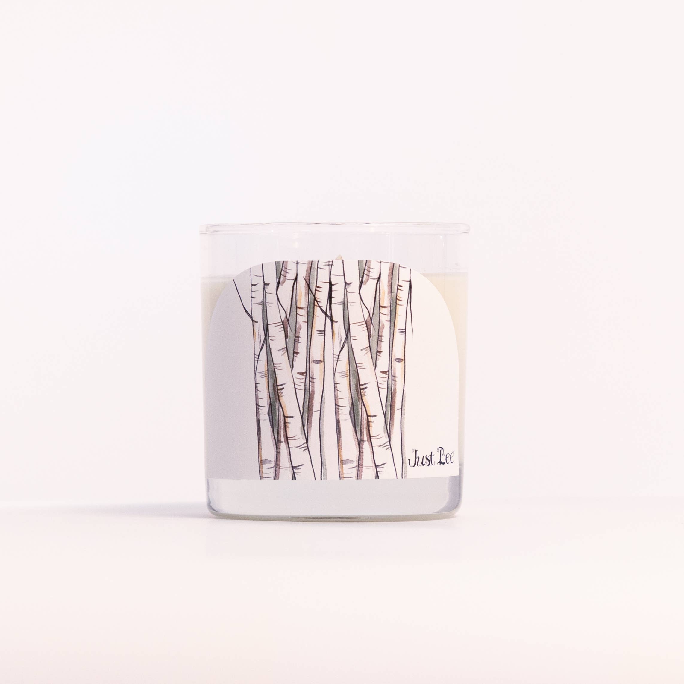 White Birch - Medium Glass - Just Bee Candle