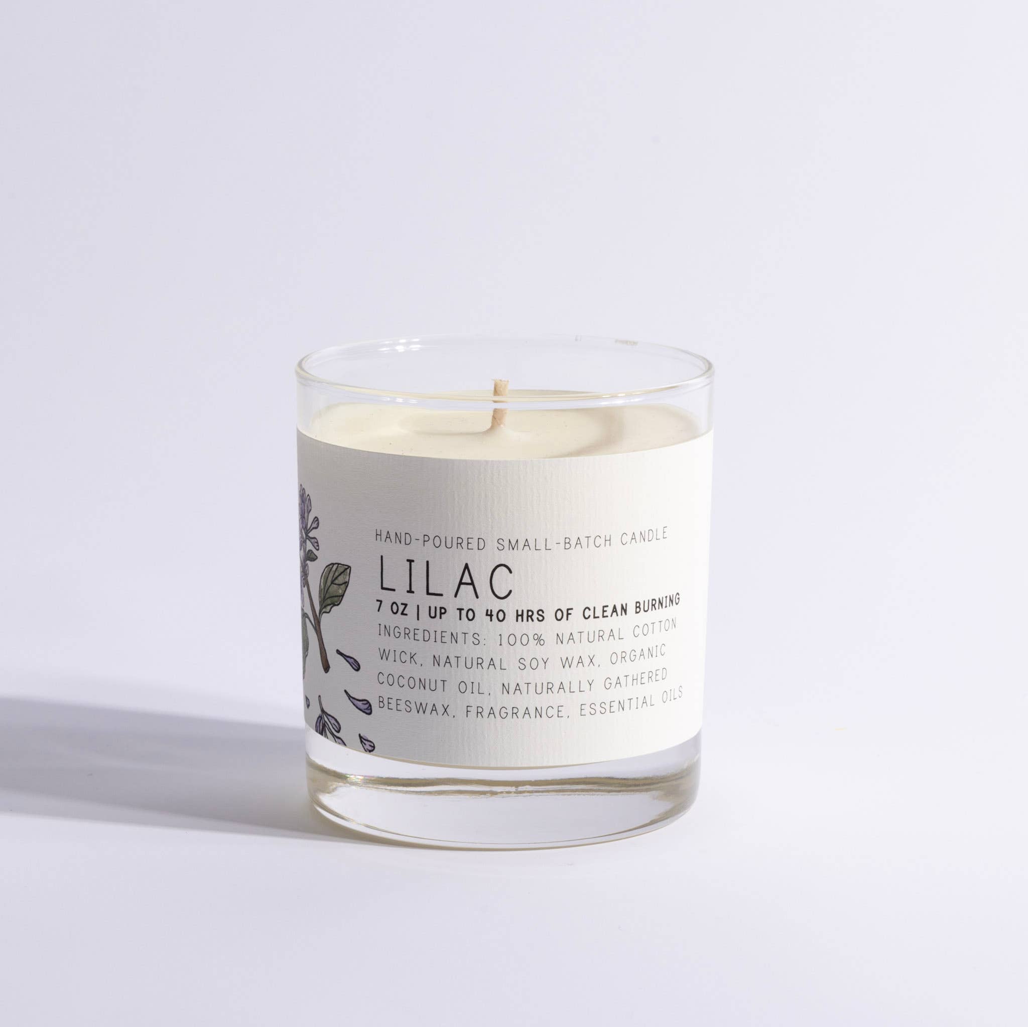 Lilac - Medium Glass - Just Bee Candle