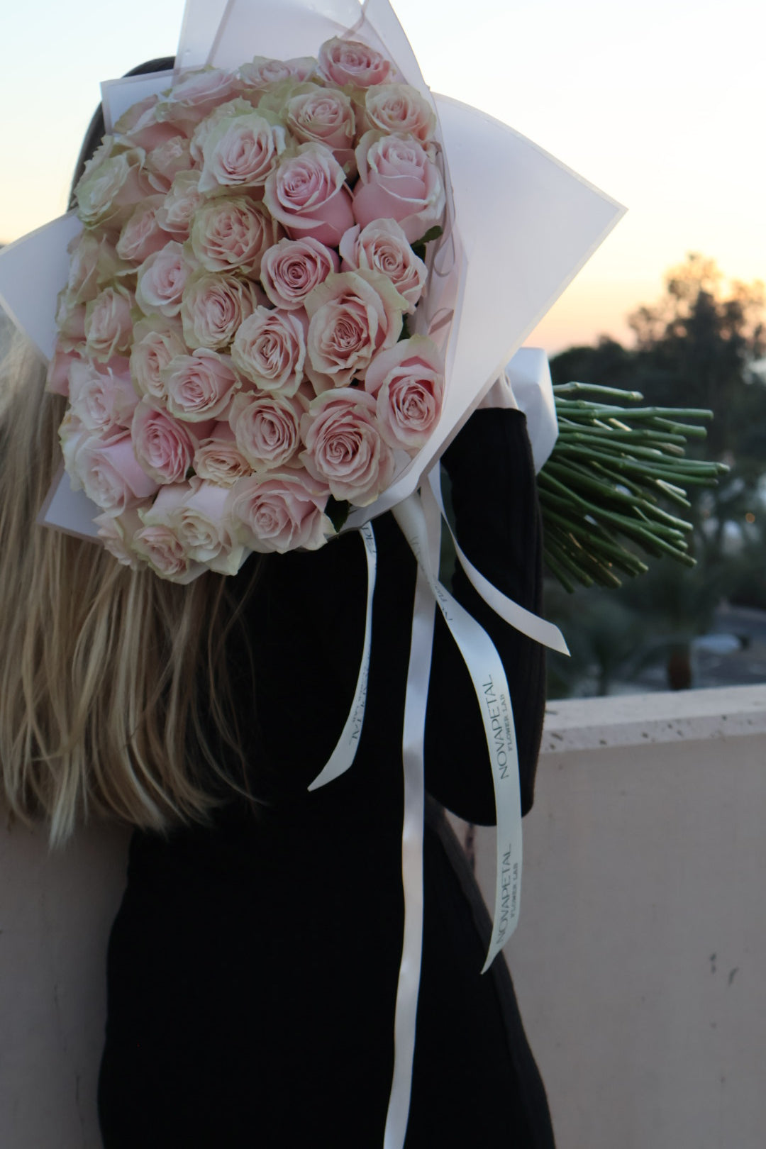 Bouquet of Blush  Roses  Ramo Bouchon