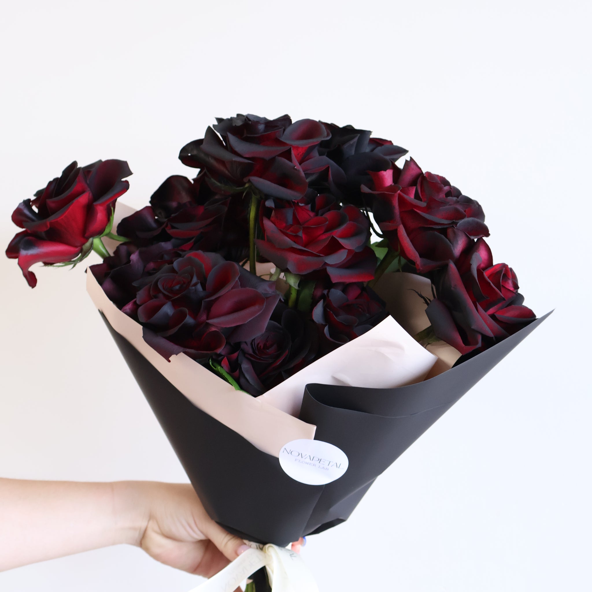 Black rose bouquet