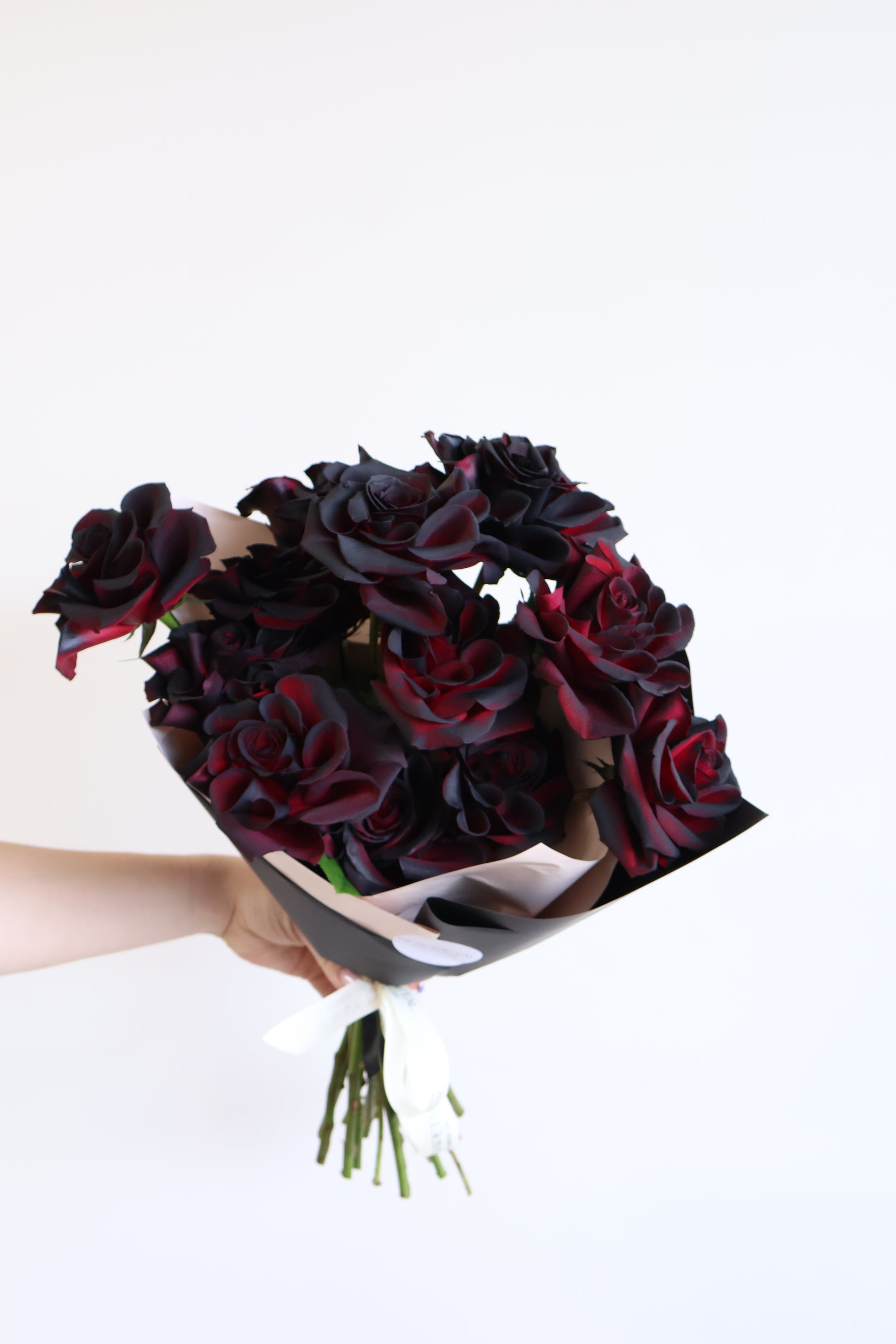 Black rose bouquet