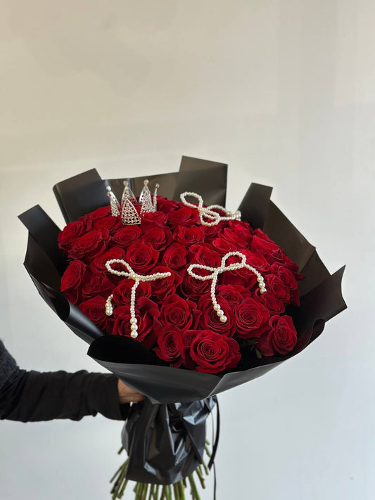 Royal love bouquet  | Ramo buchon de rosas