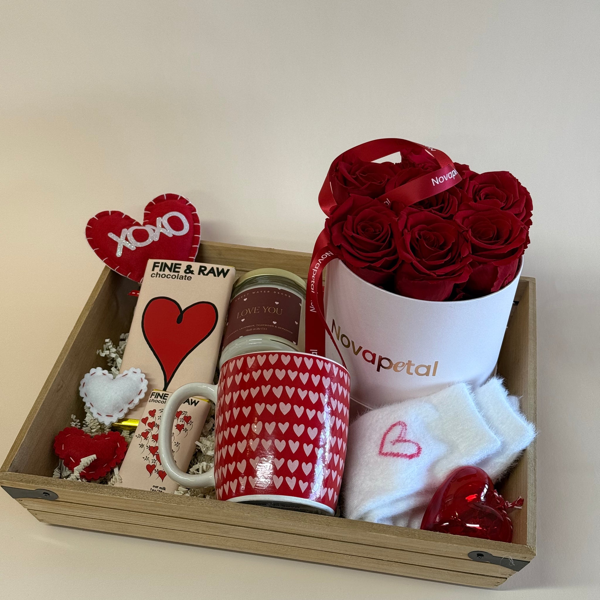 Valentines love gift box