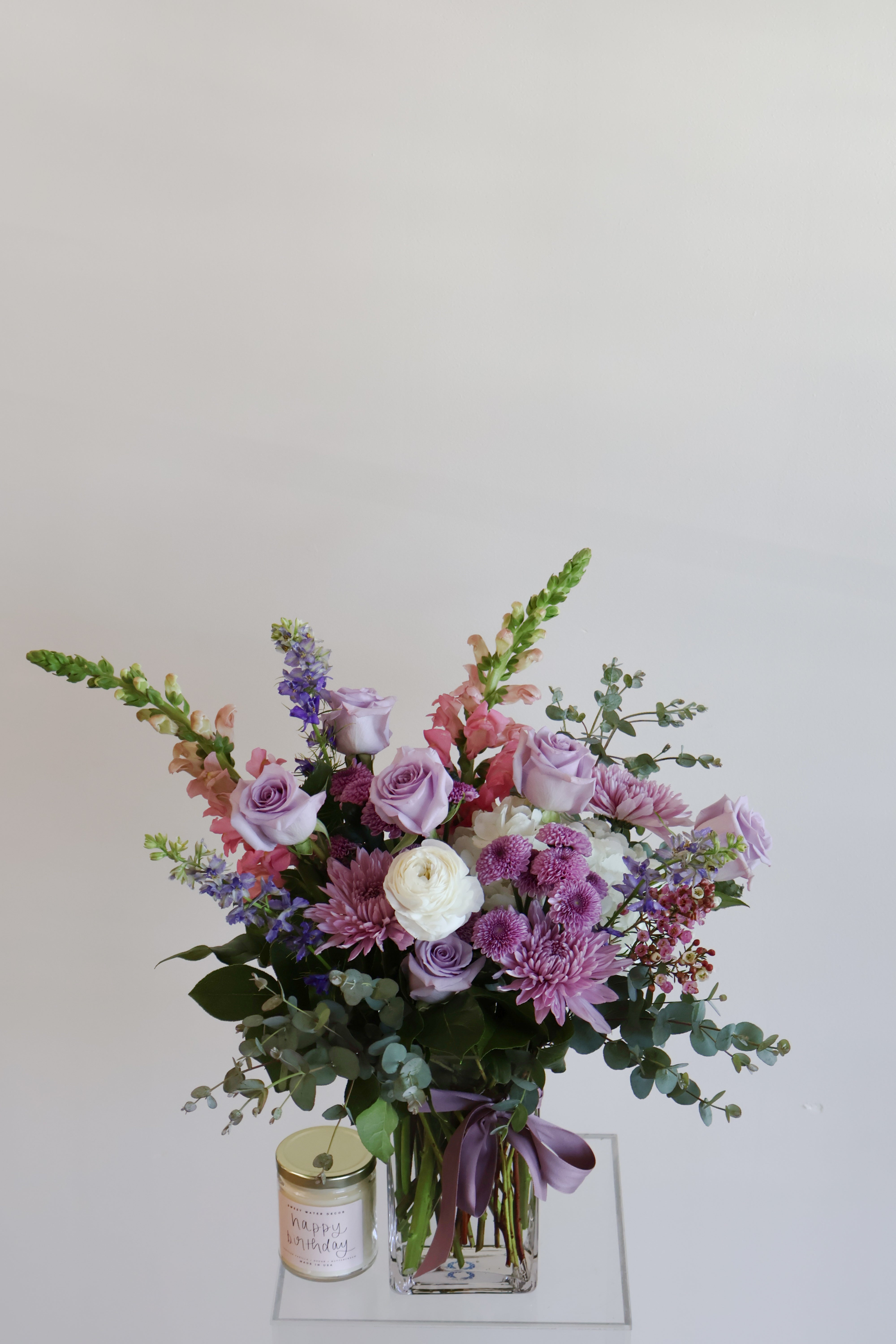 Milan Designer’s Choice Flower Arrangement In Purple