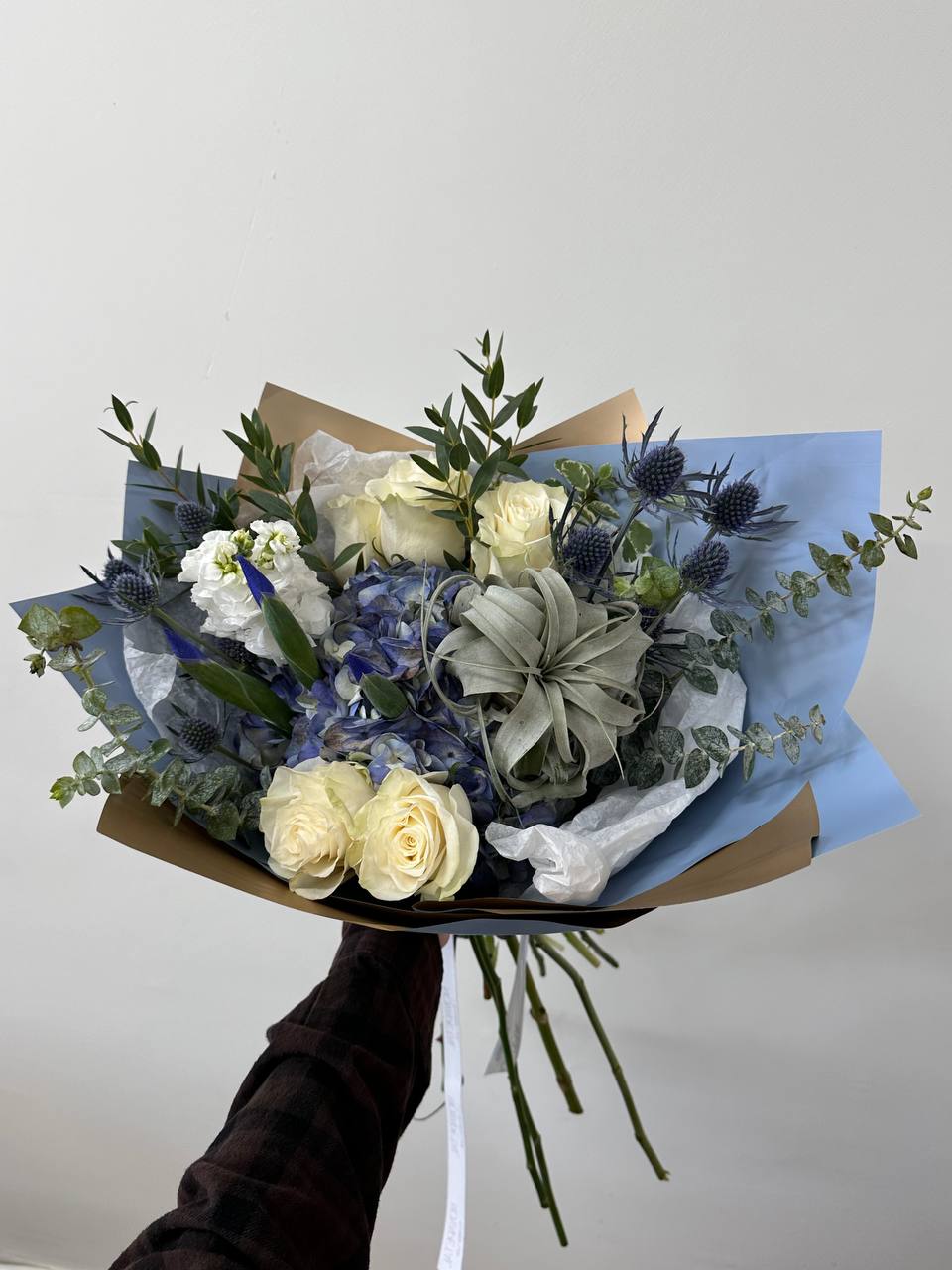 Hello Baby Boy Premium newborn  Hand Tied Bouquet