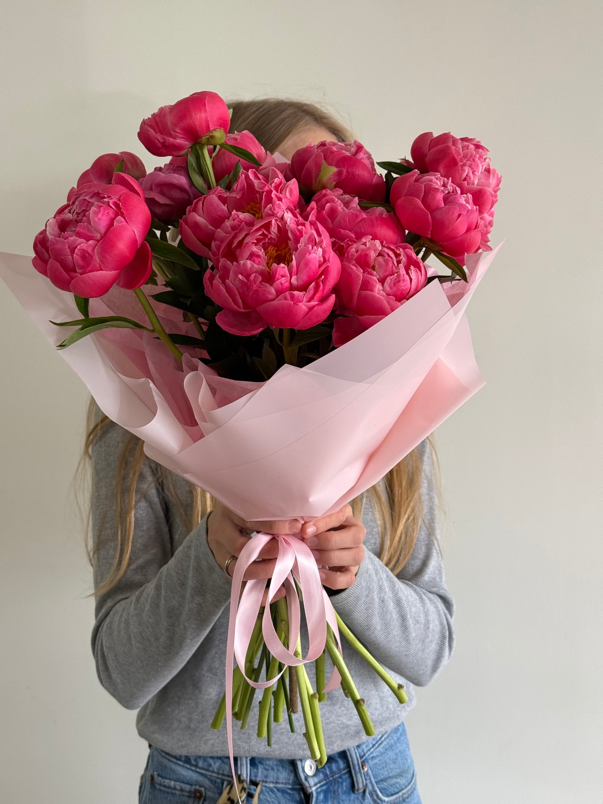 Coral Charm Peony Bouquet