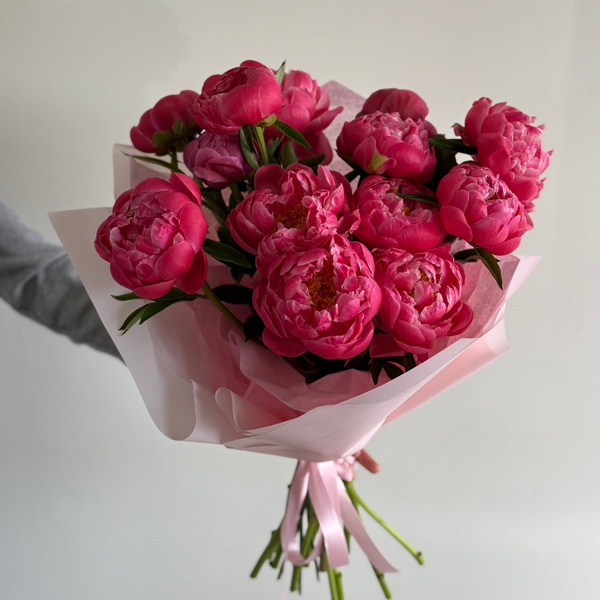 Coral Charm Peony Bouquet