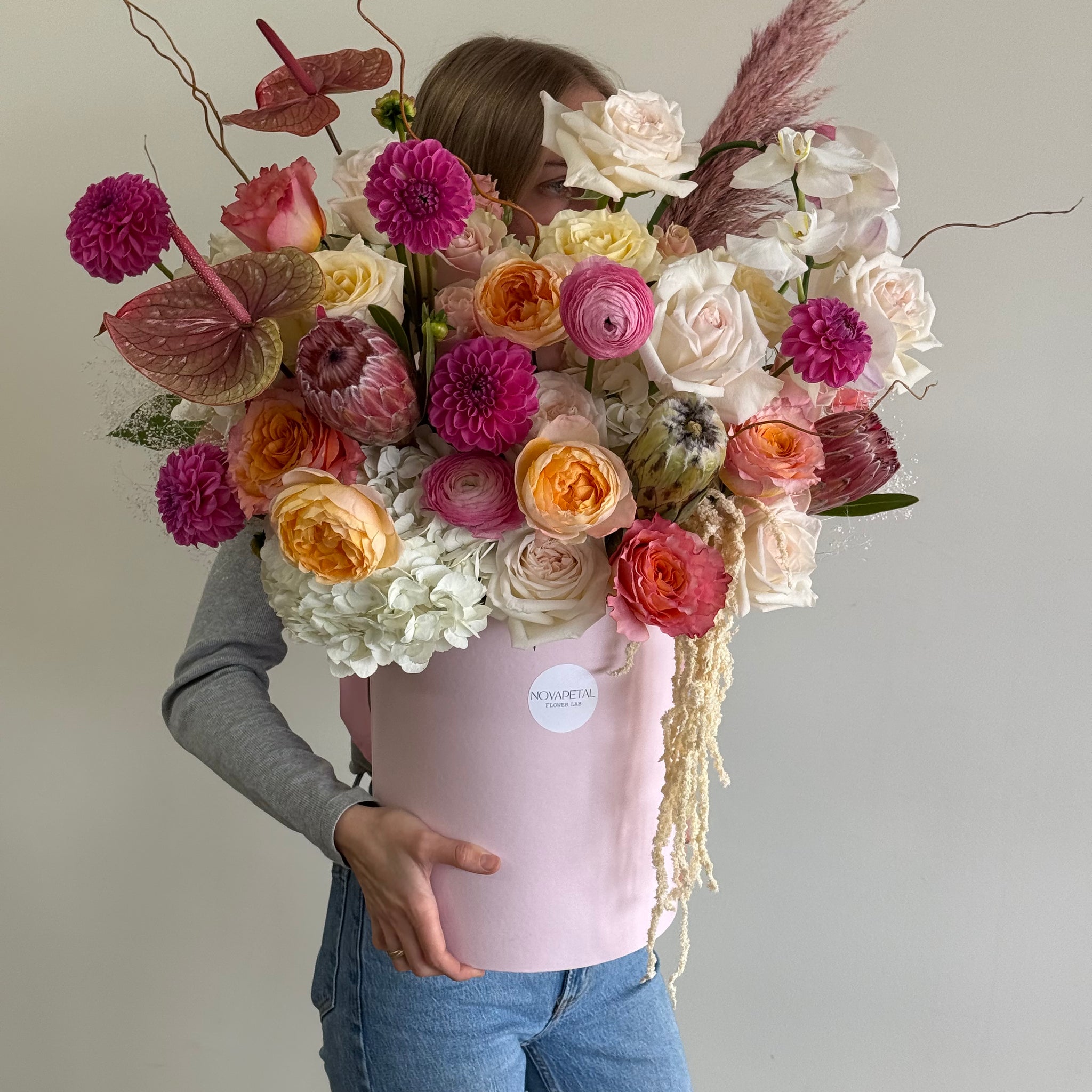 One-of-a-Kind Hat Box Arrangement