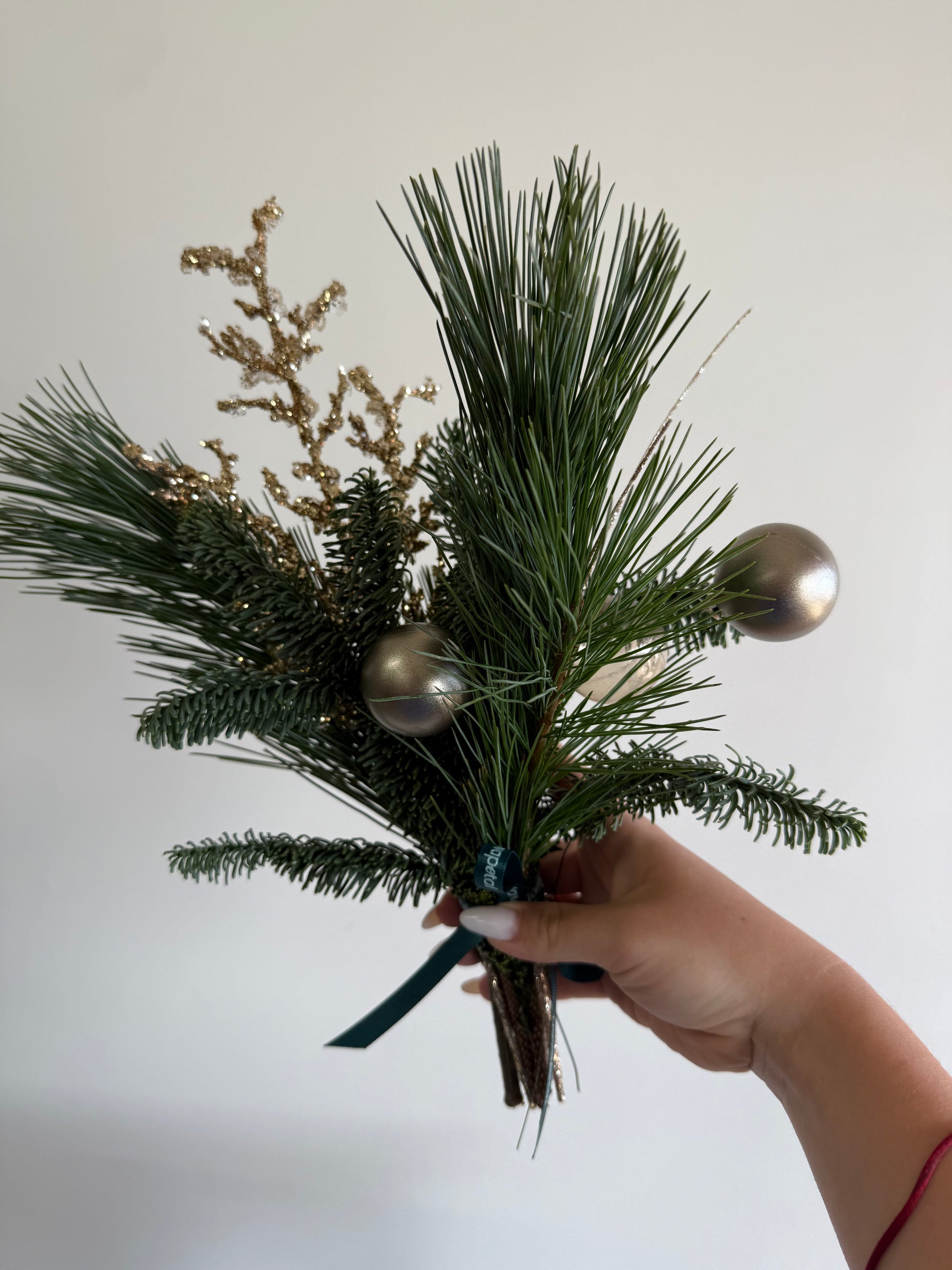 Holiday Joy Gift Box with Pine Bouquet