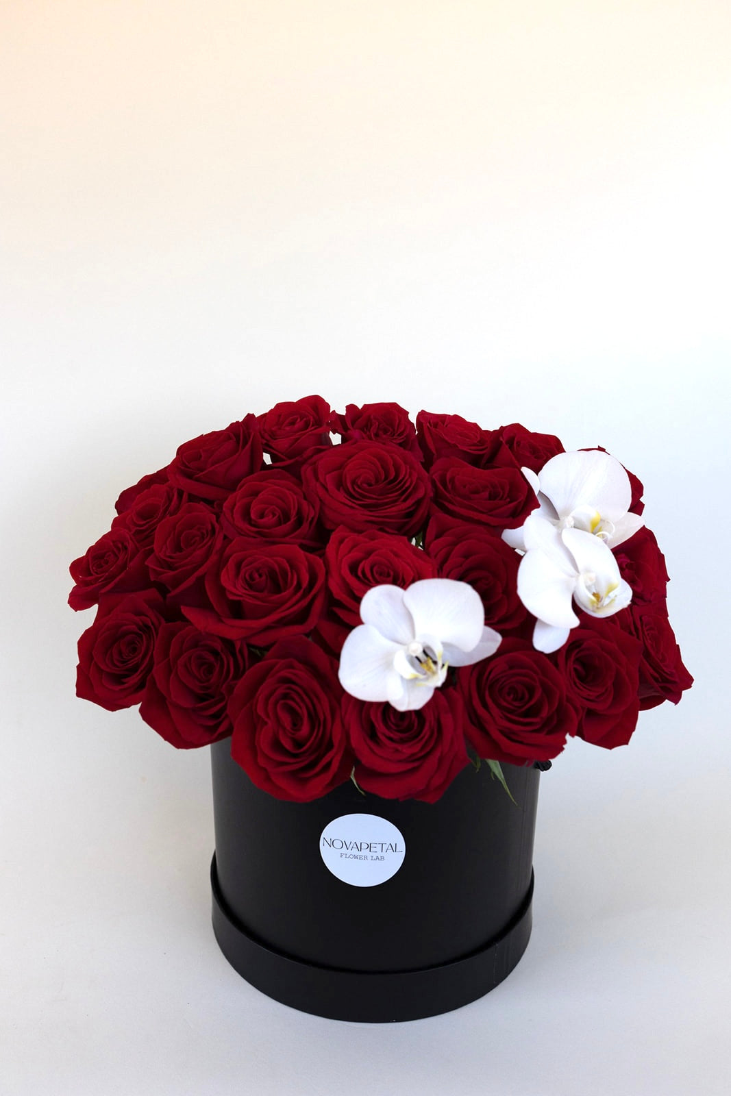 Signature Rose box with orchid