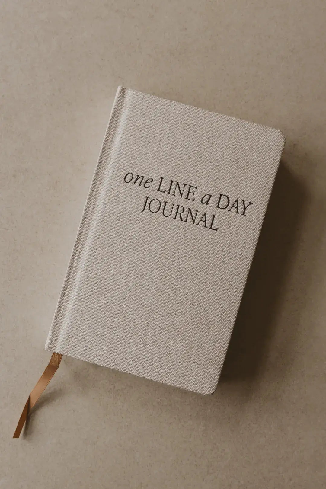 *NEW* Tan One Line A Day Fabric Journal - Stationery Gifts