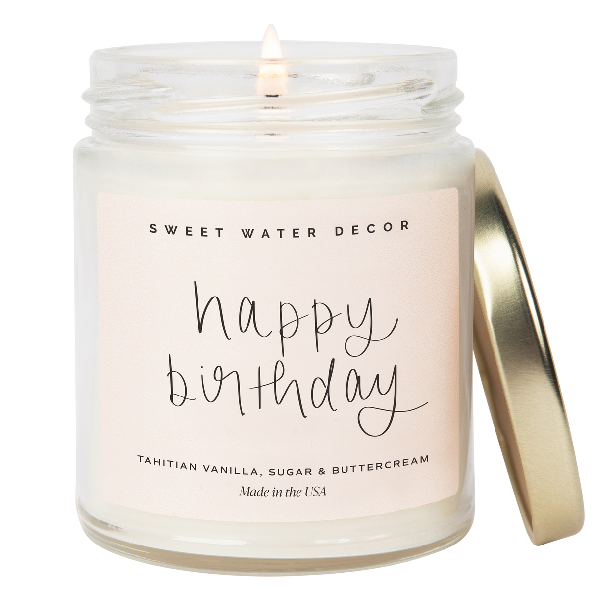 Happy Birthday 9 oz Soy Candle - Home Decor & Gifts