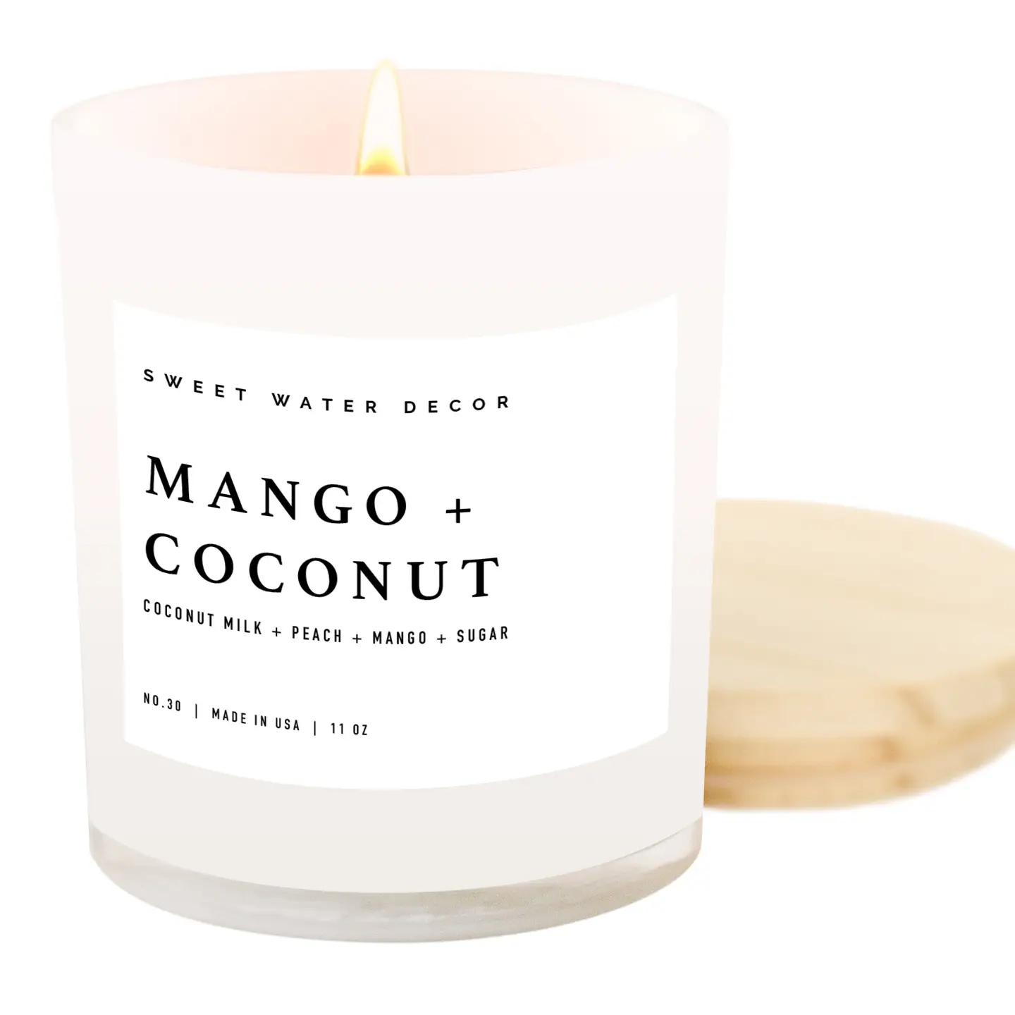 Mango and Coconut 11 oz Soy Candle