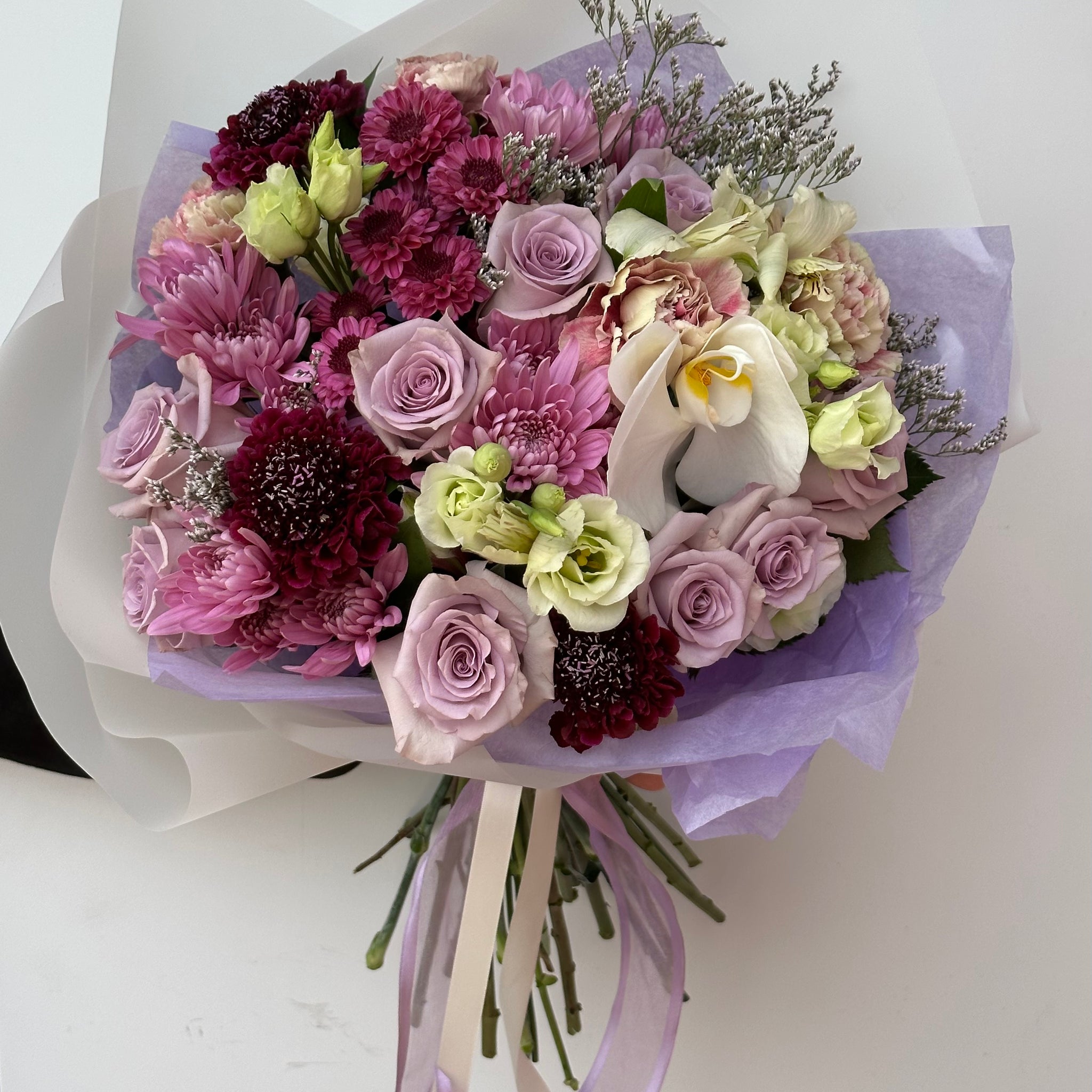 Shade of Purple Hand Tied Bouquet