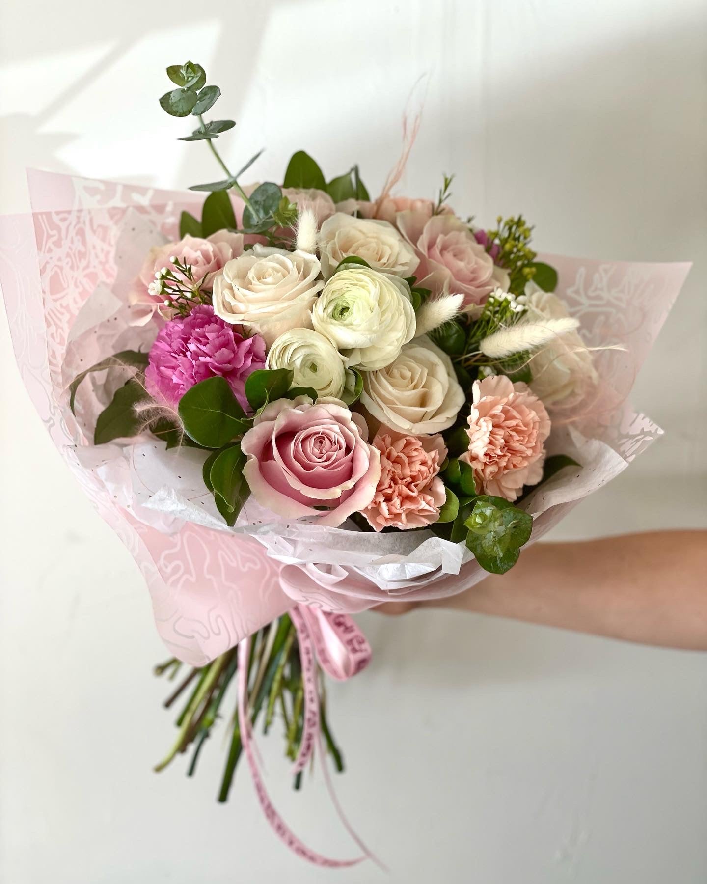 Baby Girl or Baby Boy Premium Hand Tied Bouquet