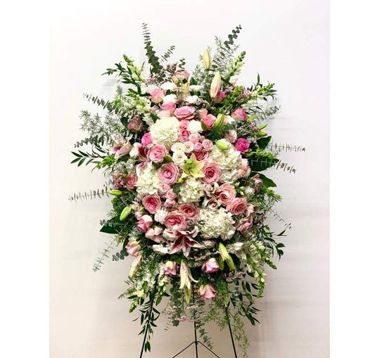 Sympathy Spray Tribute-Flower Lab-Anything you want,Appreciation,Condolences,Funeral,Funeral Arrangement,Get Well,Hope,Loss,Lust,Premium Pink Roses,Premium Roses,roses,Sympathy