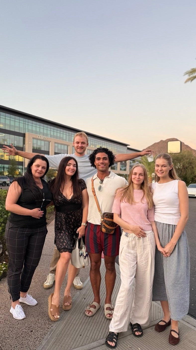 The Novapetal team in Phoenix, photographed together outside at the end of a working day